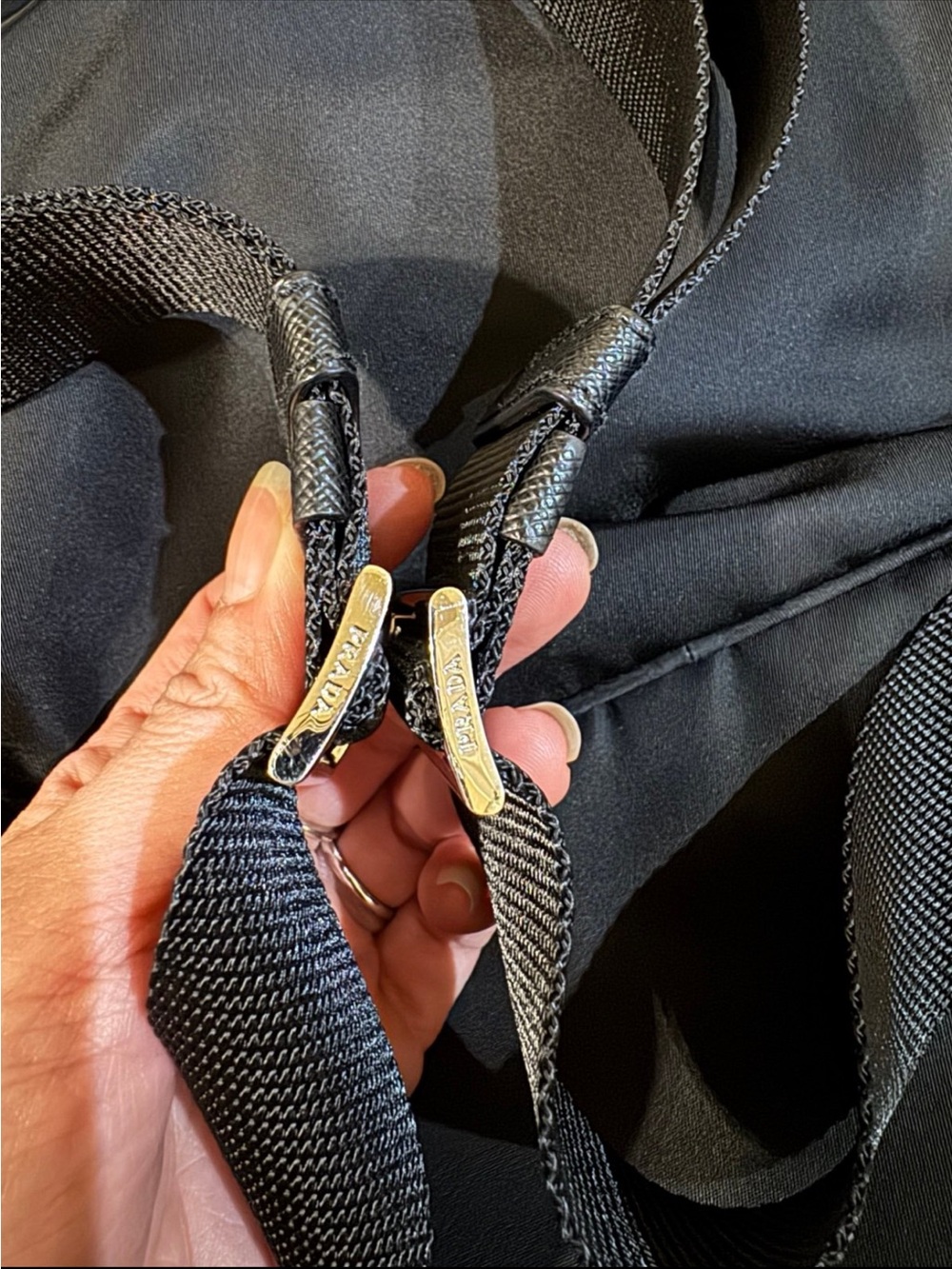 Prada Black Nylon Backpack with Front Pockets - Picture 10 of 10